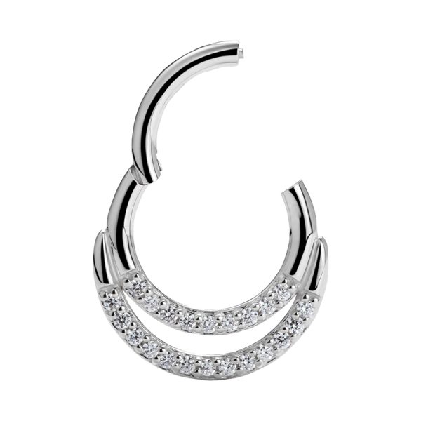 White Gold Gemmed Echo Clicker - Image 2