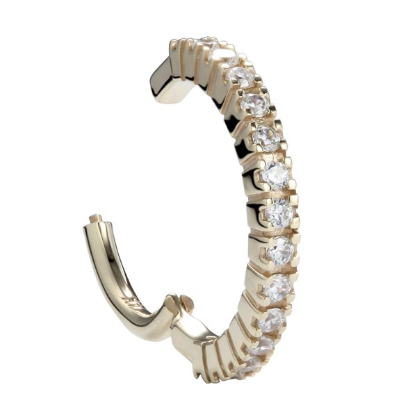 Yellow Gold Gemmed Clicker - Image 2