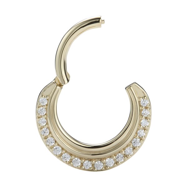 Yellow Gold Gemmed Clicker - Image 2