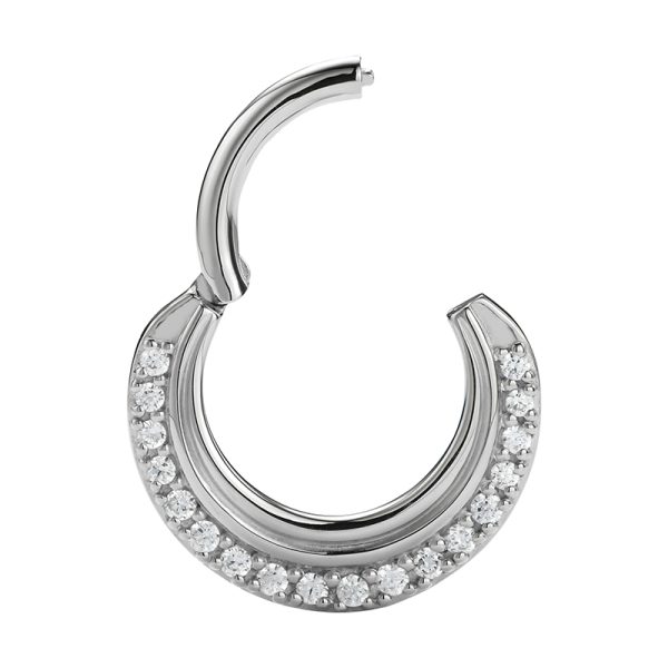 White Gold Gemmed Clicker - Image 2