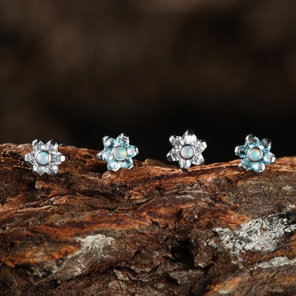 Prong Set CZ Flower End - Image 3