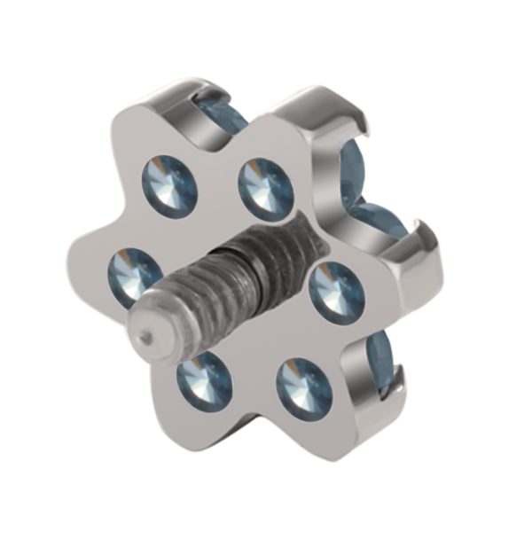 Prong Set CZ Flower End - Image 2