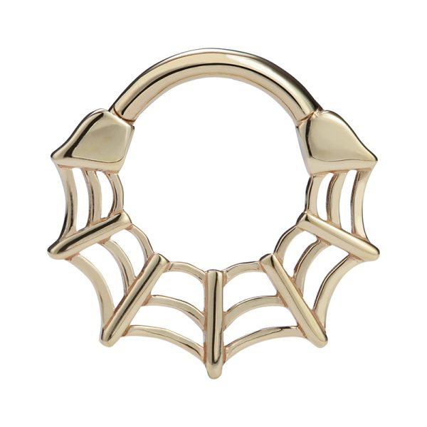 Yellow Gold Spider Web Clicker - Image 2