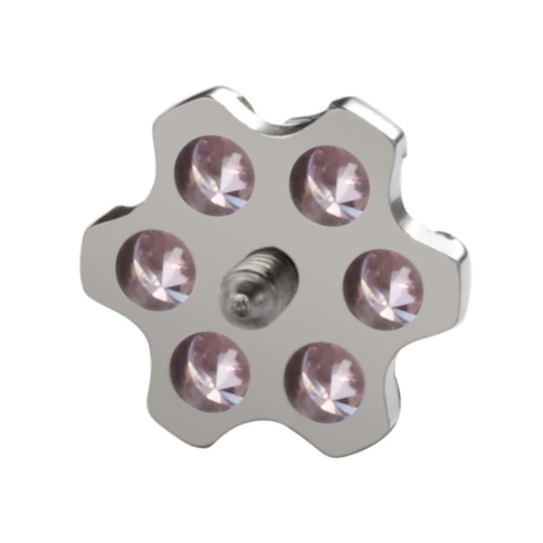 Prong Set CZ Flower End - Image 3