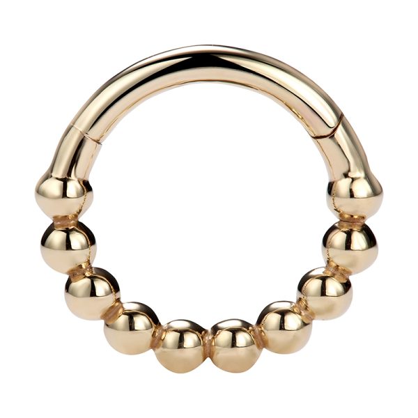 Yellow Gold Beaded Clicker - Image 2