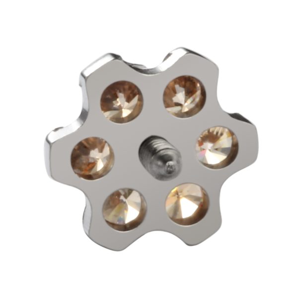 Titanium Flower Piercing End - Image 5