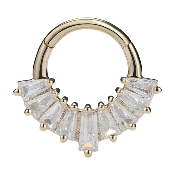 Yellow Gold Gemmed Clicker - Image 2