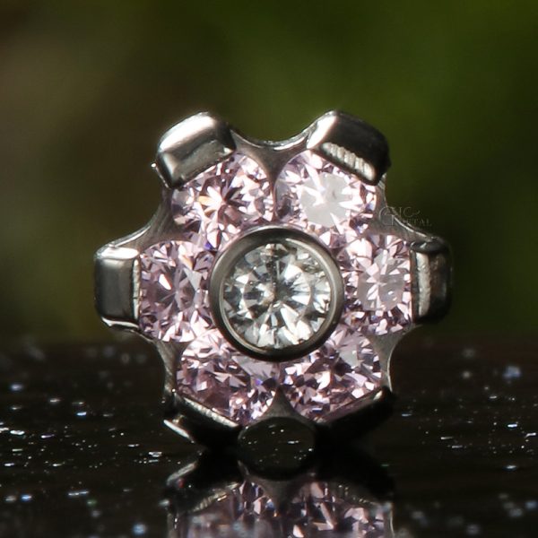 Prong Set CZ Flower End - Image 4