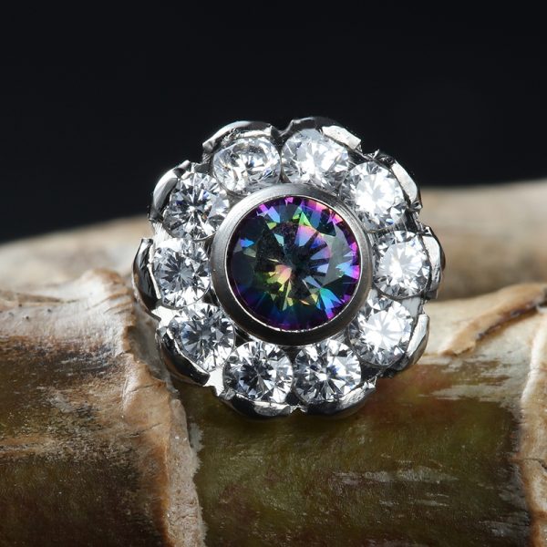 Internally Threaded Sunflower Titanium End - Image 3