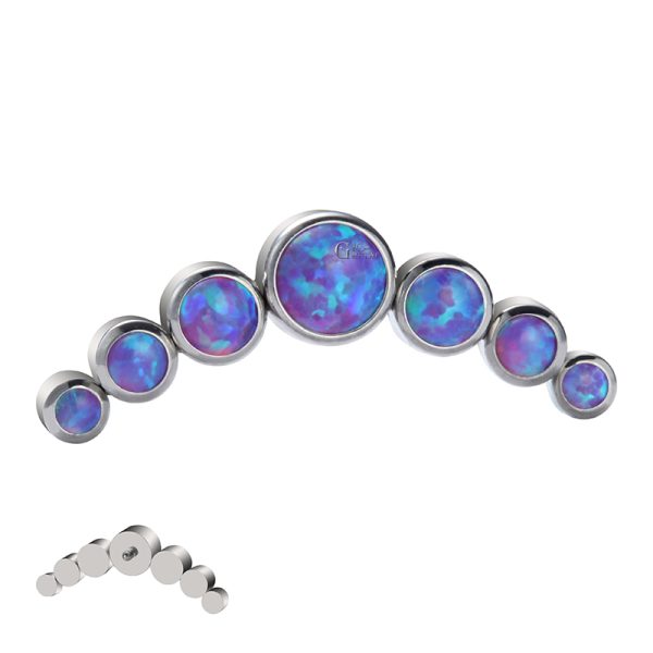 Titanium Crescent Opal End - Image 4
