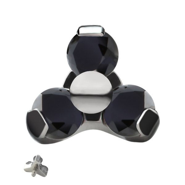 Titanium Trinity Jet Gemmed End - Image 2