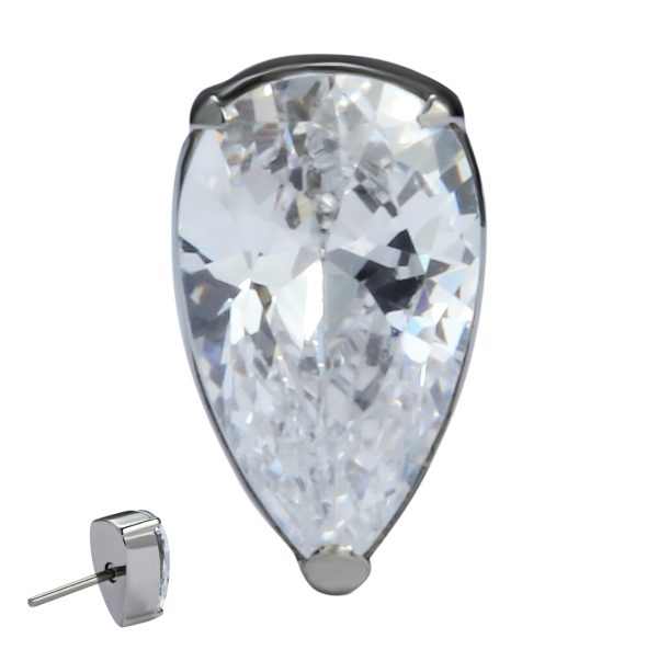 Prong Set Teardrop End - Image 2