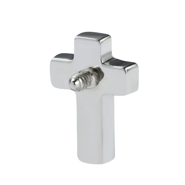 Titanium Internally Threaded Cross Gem End - Image 2