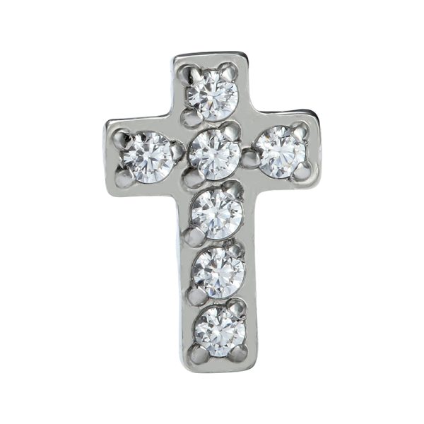 Titanium Internally Threaded Cross Gem End - Image 3