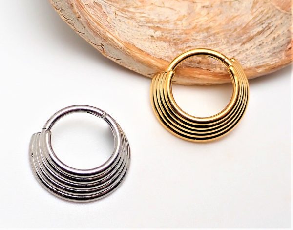 Titanium Triple Stacked Septum Ring - Image 4