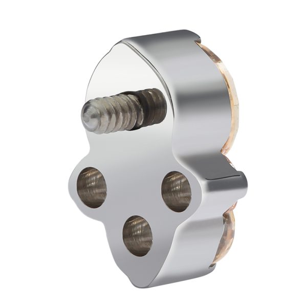 Titanium Threaded Green Gem Top End - Image 3