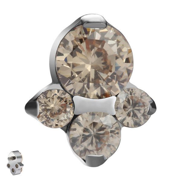 Internally Threaded Gem Cluster Attachment - Image 2