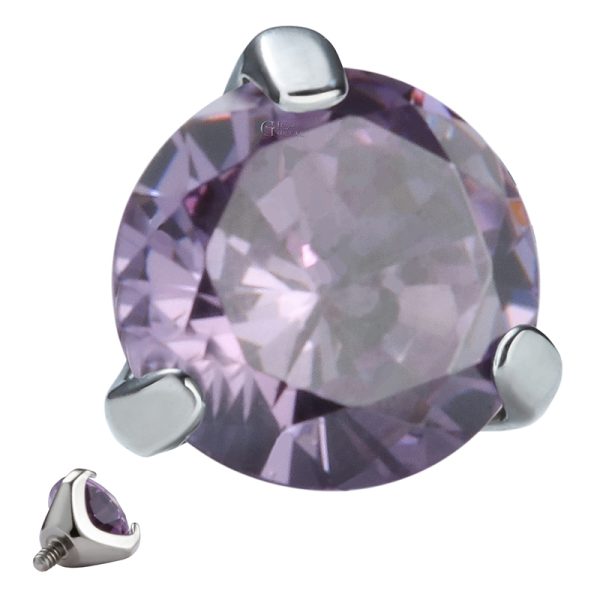 Titanium Internally Threaded Gem End - Image 2