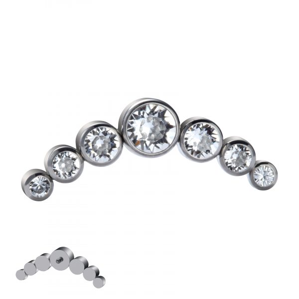 Titanium Crescent Crystal Gem End - Image 3