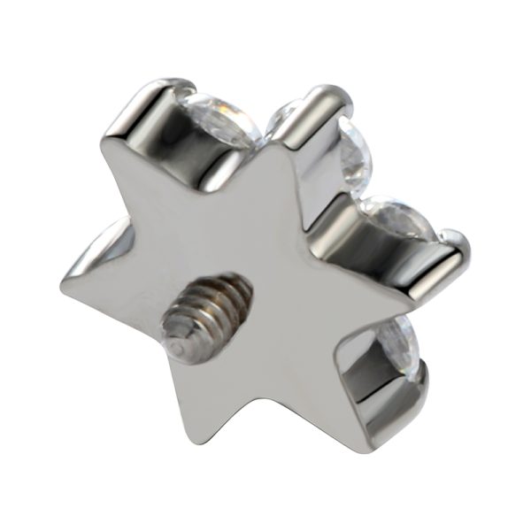 Titanium Internally Threaded Flower Gem End - Image 4