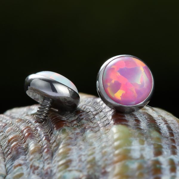 Titanium Internally Threaded Opal End - Image 4