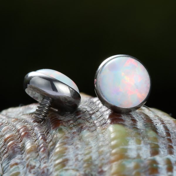 Titanium Internally Threaded  Disc Opal End - Image 3