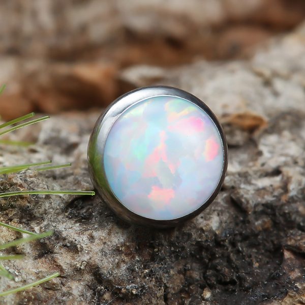 Titanium Internally Threaded  Disc Opal End - Image 4