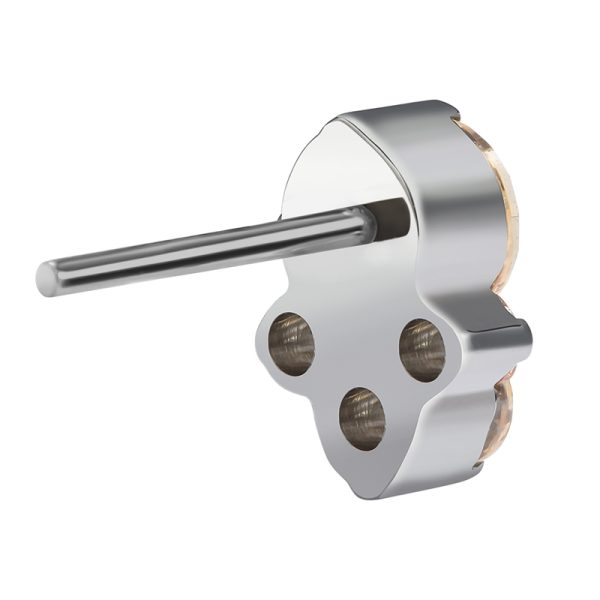 Titanium Threadless Gem Cluster Top End - Image 3