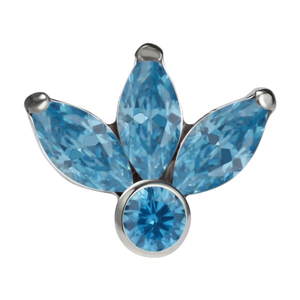 Titanium Threadless Triple Marquise Fan Ends - Image 2