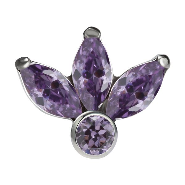 Internally Threaded Triple Marquise Fan Ends - Image 2