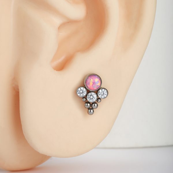 Internally Threaded Curved Cluster Beaded Ends - Image 3
