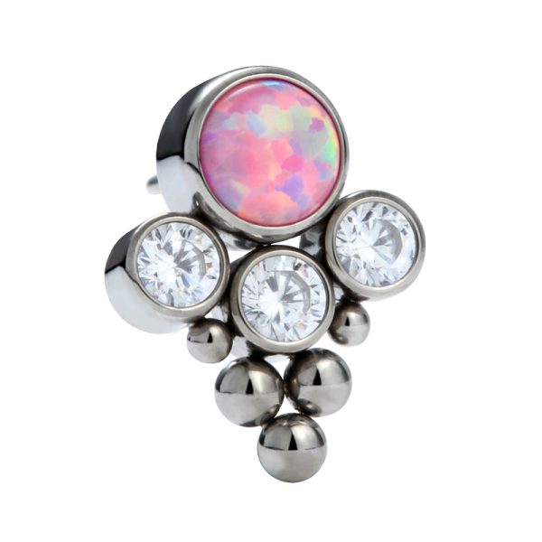 Internally Threaded Curved Cluster Beaded Ends - Image 2