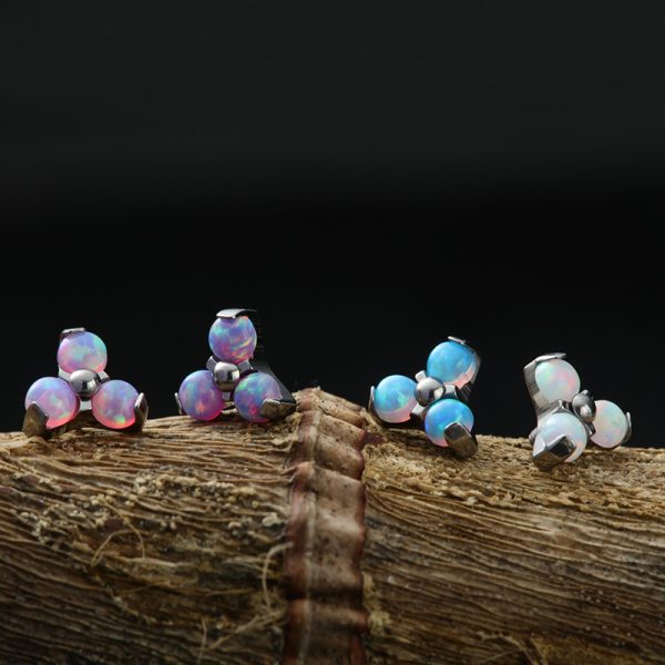 Prong Set Trio Synthetic Opal Balls - Image 3