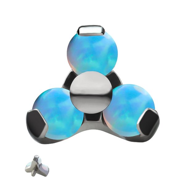 Prong Set Trio Synthetic Opal Balls - Image 2