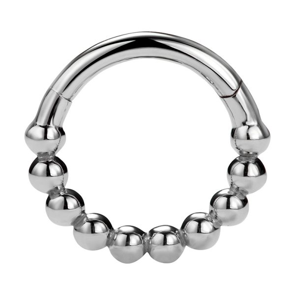 White Gold Beaded Clicker - Image 2