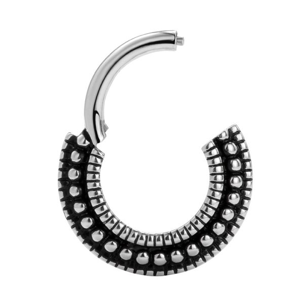 White Gold Beaded Cluster Clicker - Image 2