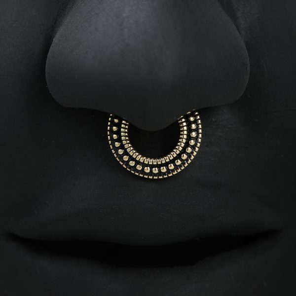 Yellow Gold Beaded Cluster Clicker - Image 6