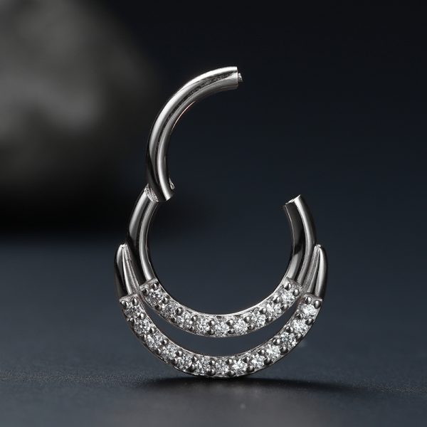 White Gold Gemmed Echo Clicker - Image 3