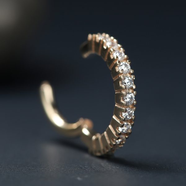 Yellow Gold Gemmed Clicker - Image 3