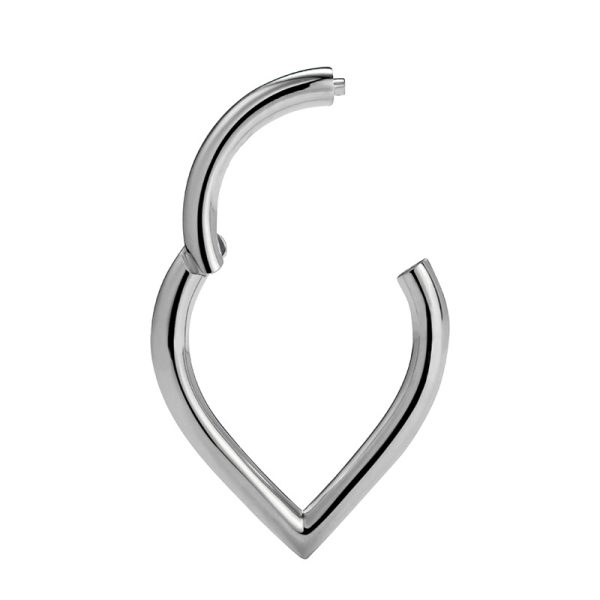 White Gold Teardrop Clicker - Image 2