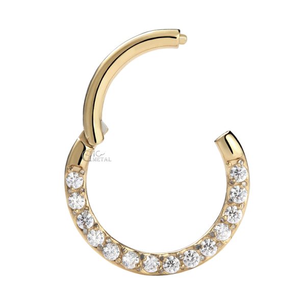 Yellow Gold Gemmed Clicker - Image 2