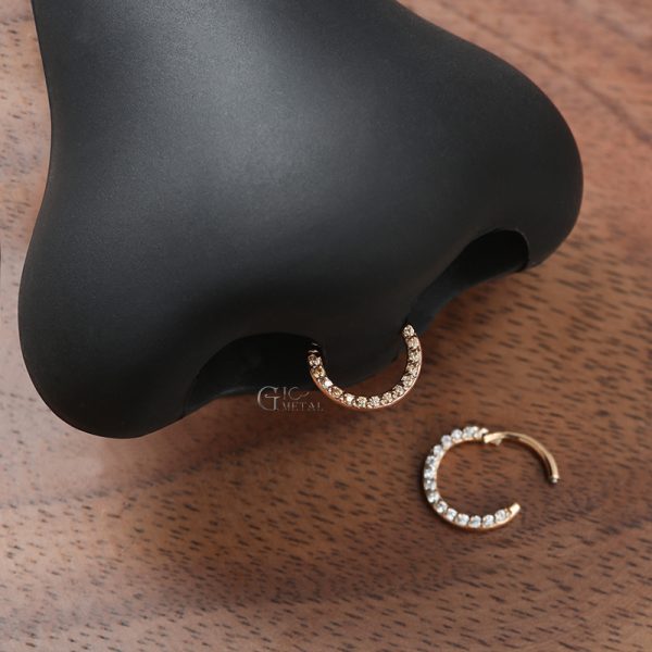 Yellow Gold Gemmed Clicker - Image 7
