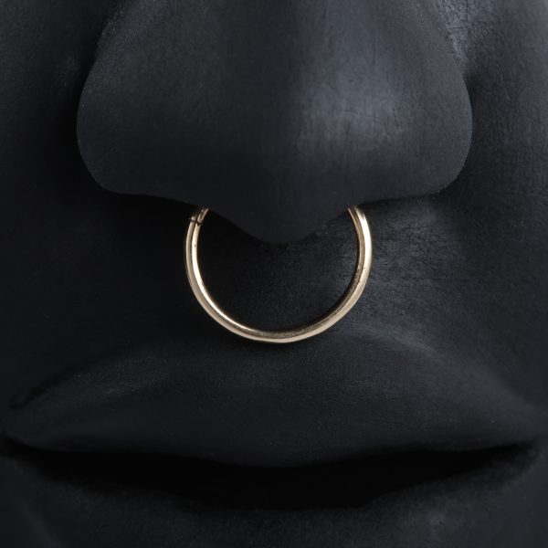 Yellow Gold Plain Clicker - Image 6