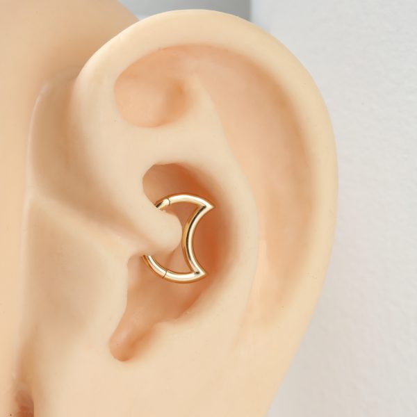 Yellow Gold Moon Clicker - Image 6