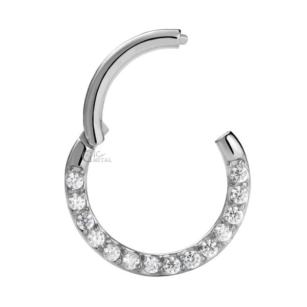 White Gold Gemmed Clicker - Image 2