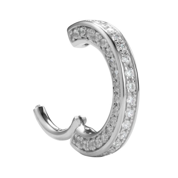 White Gold Gemmed Halo Clicker - Image 2
