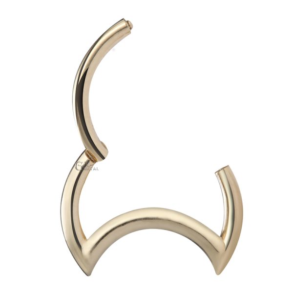 Yellow Gold Moon Clicker - Image 2