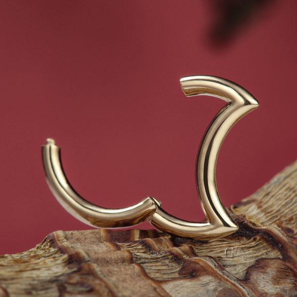 Yellow Gold Moon Clicker - Image 4