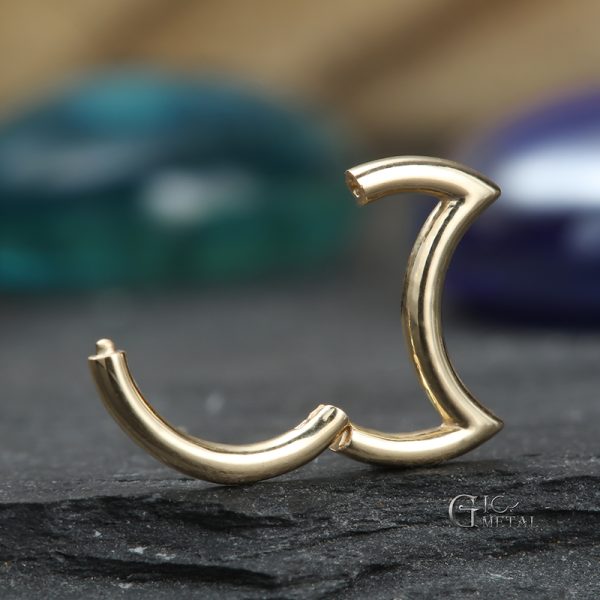 Yellow Gold Moon Clicker - Image 3