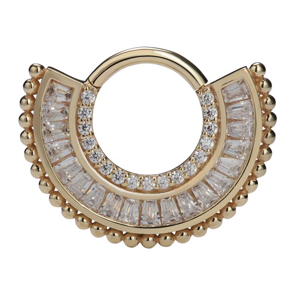 Yellow Gold Gemmed Clicker - Image 2